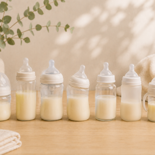 Baby bottles suitable for breastfed babies