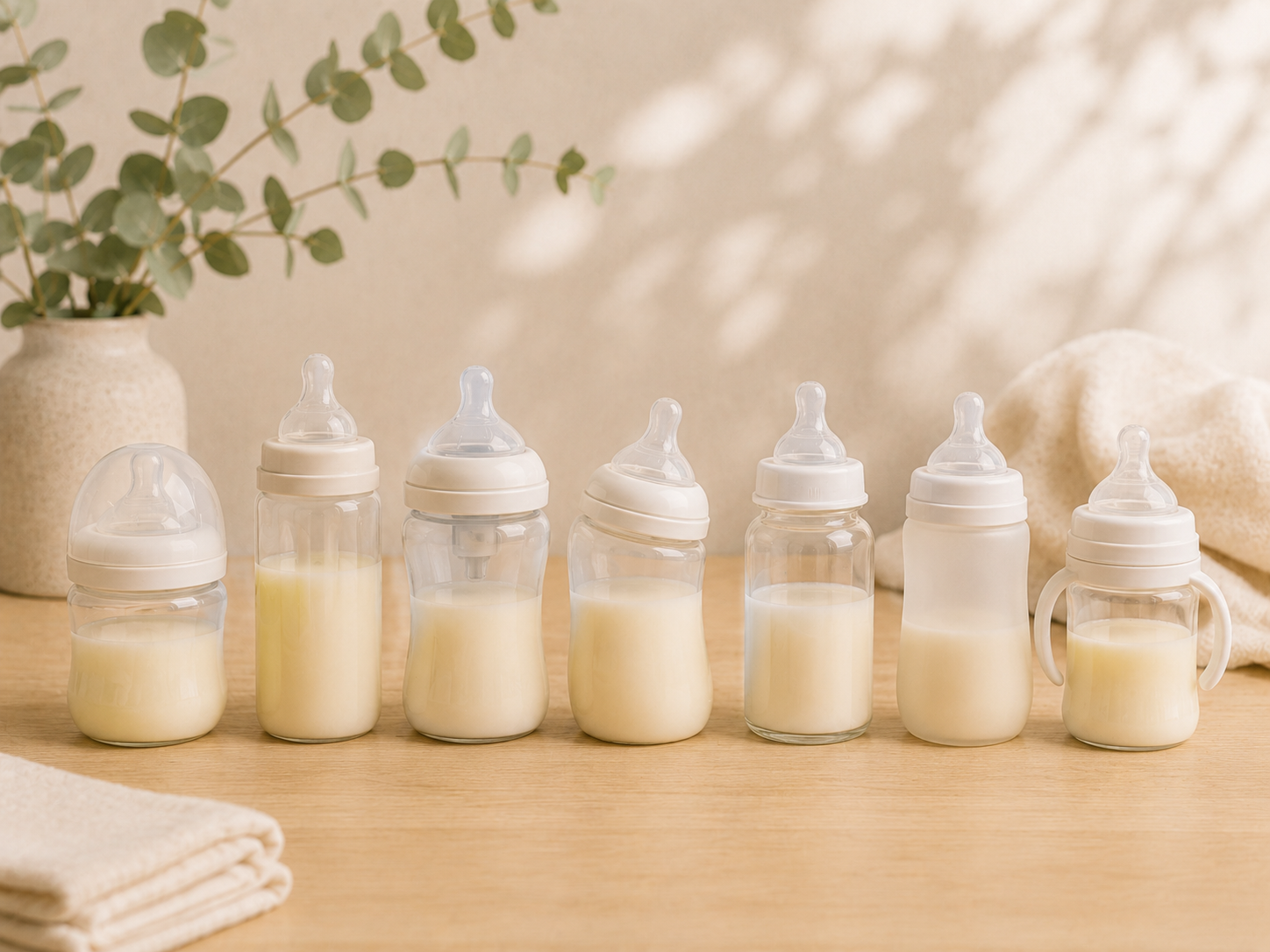 Baby bottles suitable for breastfed babies